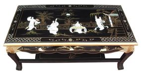 china warehouse direct Chinese Mother Of Pearl Coffee Table, Oriental Chinese Furniture