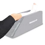 Leg Elevation Pillows Small Size for Petite Individual After Surgery, Injuries, or Rest, Foam Leg Support for Sleeping with Handles, Washable Cover