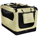 Amazon Basics Premium Folding Portable Soft Pet Dog Crate Carrier Kennel - 36 x 24 x 24 Inches, Khaki