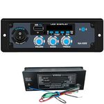 OTS World 130W Dual Channel Multimedia Amplifier with Bluetooth, USB, FM Radio, Remote Control for Car, Taxi, Auto, E-Rickshaw, 12V(NK555)