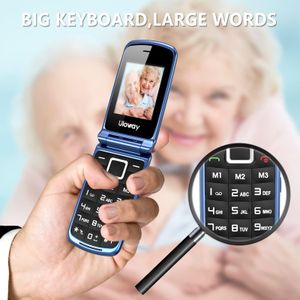 Senior Flip Phone – Large Buttons, Blue
