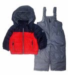 OshKosh B'Gosh boys Ski Jacket and Snowbib Snowsuit Set, Red and Navy, 4
