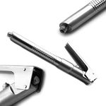MEDSPO Professional Dental Implant Bone Graft Syringe | Curved Grafting Procedures | Aspirating Anesthetic Dentistry | Automatic Passive Cartridge | Tools Instruments (Intraligamental Syringe Curved)