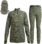 HECS Hunting Base Layer 3-Piece Hunting Suit | Quarter Zip Shirt, Pants & Head Cover with Bioelectric Shielding | Patented Technology | Hunting Clothes for Men - 4X-Large - Anywhere