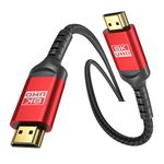 ALLEASA 8K HDMI Cable, Ultra 48Gbps High Speed 5M HDMI Cable, 5 M hdmi Cable -4K@120Hz 8K@120Hz, eARC, HDR10, DTS:X, HDCP 2.2 & 2.3, Compatible with PS4/5,Blu-ray, Monitor,PC and more