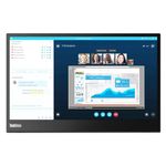 Lenovo ThinkVision M14 14" Full HD 1920x1080 IPS Monitor - 300 Nit 6ms 2xUSB Type-C Ports Widescreen Backlit LED LCD Mobile Portable Display Raven Black