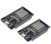 DIGISHUO 2Pcs ESP-WROOM-32 ESP32 ESP-32S Development Board 2.4GHz Dual-Mode WiFi + Bluetooth Dual Cores Microcontroller Processor Integrated with Antenna RF AMP Filter AP STA for Arduino IDE