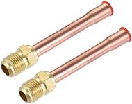 sourcing map Brass Pipe Fitting, 3/