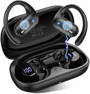 AI Translation Earbuds Real Time 164 Languages & Accents, Audifonos Traductores Inglés Español, IPX7 Waterproof & 10-Min Fast Charge, Bluetooth 5.4 Open-Ear Translator Earbuds for iOS/Android