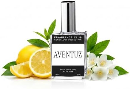 FRAGRANCE CLUB Aventuz Eau de Parfum for Men – Long Lasting Woody Citrus Cologne – Bold Fresh Masculine Scent – Luxury Inspired Fragrance – 1.9 oz
