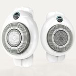 Electric Back Scrubber for Shower - Wall Mounted Exfoliating Brush, Hands-Free Automatic Body Scrubber, IPX7 Waterproof, 3-Speed Adjustment, 3 Replaceable Heads with 50pcs Disposable Shower Caps