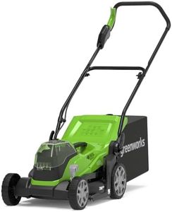 Greenworks Lawn Mower 2x24V(48V) Cordless Lawnmower with Mulcher + 40L Grass Bag. Fast Grass Cutter up to 420m². 36cm Cutting Width. Tool Only WITHOUT Battery and Charger, 3 Year Guarantee, G24X2LM36