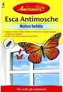 AEROXON - adhésif anti-mouches INSECTICIDE, 8 adhésifs Tue Mouches insecticides