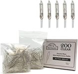 612 Vermont 2.5V Clear Mini Christmas Replacement Bulbs for Christmas Trees and Incandescent String Lights, Pinched Base, 200 Count (0.50 Watt, 200 mA)