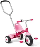Radio Flyer Toddler Bike, Kids Bike, Outdoor Toys, Toddler Toys for Ages 2-4, Deluxe Steer & Stroll Kids Tricycle, for Ages 2-5, Pink