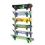 Skateboard Wall Mount, Skate Board Wall Display Hanger Rack, Snowboard Wall Mount Ski Holder,Six Floors Deck Wall Longboard Rack