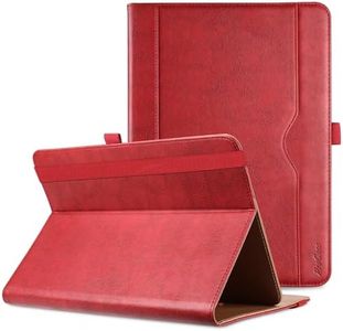 ProCase Universal Tablet Case 9"-10.1" inch, Stand Folio Tablet Case Protective Cover for 9" 9.7" 10" 10.1" Touchscreen Tablet with Multiple Viewing Angles and Pen Holder -Red