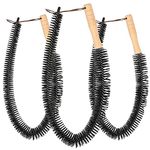 Vent Brush Radiator Cleaner , Dryer Vent Cleaner Lint Brush Flexible Long Radiator Duster with Wood Handle (74 * 4cm, 3 Pcs)