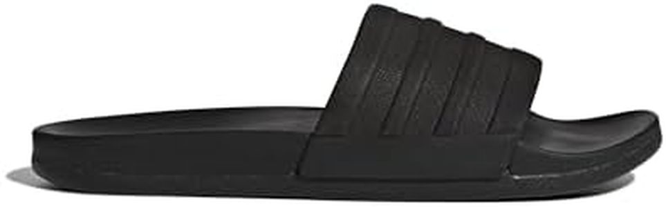 adidas Men's Adilette Comfort Slides Sandals, Core Black, 10