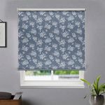 HIPPO Printed Indoor Blackout Roller Blinds for Windows Solar-Bunch Design Rolling Curtains Corded Roll Up and Down Blind for Office Home (4X5 FT)