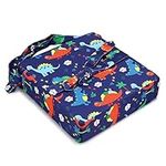 BTSKY Portable Baby Cushion High Chair Seat Pad with Adjustable Cover Dining Chair Harness Cushion for Kids Baby Infant Toddler(Dinosaur Blue)