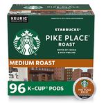 Starbuck's Coffee, Pike Place K-Cups, 96-Count, 3.69kg