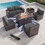 Kullavik 7 PCS Outdoor Patio Furnit