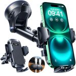 YRU 2025 Ultimate Car Phone Holder 【90+LBS Strongest Suction & Military-Grade】【Patent & Safety Certs】 Dash Window Vent Cradle Van Automobile Accessories for iPhone 16 Pro Max 15 14 13 12 Samsung