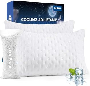 KUCEY Adjustable Memory Foam Side Sleeper Pillows