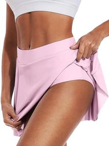 NEIOROT Women's Swim Skirt High Waisted Flowy Board Shorts Tankini Swimsuit Bathing Suit Bottoms, 1 Pack, Light Purple, Small
