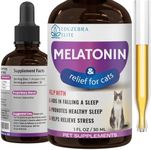 EDUZEBRA Cat Melatonin, Melatonin for Cats, Cat Sedative for Grooming, Cat Sleep Aid, Cat Calming Treats, Anxiety Relief for Cats, Support Restful Sleep for Your Cat