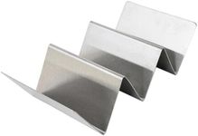 AIMALL Stainless Steel Tray Taco Shell Holder Tortilla Stand Holds Kitchen Rack, Holds 3 Shells, 7.9 x 3.9 x 2 Inches