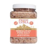 Pride Of India - Pure Himalayan Pink Salt - Enriched w/ 84+ Natural Minerals, Coarse Grind 2.2 Pound (35.2oz) Jar - Himalayan Salt, Himalayan Pink Salt, Pink Himalayan Salt, Grind Salt, Pure Rock Salt