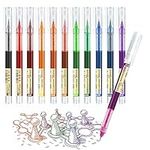 Surcotto Gel Pens, 0.5mm Colored Gel Ink Pens, Ultra-Fast Drying, Waterproof Gel Pen for Writing, Drawing and Outlining, Pens for Students, Office Workers, etc. Multicolor - 12 Pack