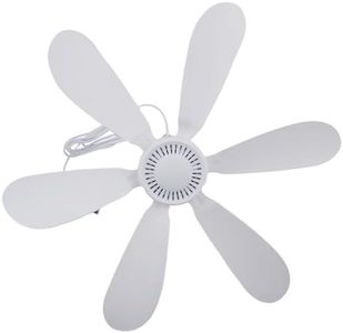 Hasaller Mini ventilador de techo pequeño USB, ventilador portátil para camping, caravana, toldo colgante al aire libre, toldo para dormitorio, tienda de campaña al aire libre, dormitorio, oficina