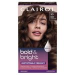 Clairol Bold & Bright Permanent Hair Dye, 50 Brown Sugar Hair Color, Pack of 1