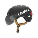 LIVALL L23 Smart Bike Helmet with LED Lights & Removable Visor, NTA8776 CPSC Certified, Bike Helmet with Fall Detection for Adults Men Women, Bicycle Helmet for Commuter E-Bike Scooter Skateboard