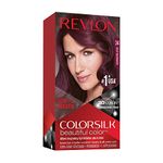 Revlon Colorsilk Natural Hair Color, 34 Deep Burgundy each (Pack of 6)