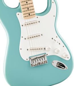 Squier Sonic Stratocaster Electric Guitar, Maple Neck – Turquoise