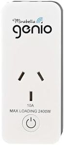 Mirabella Genio Wi-Fi Power Plug with USB-A & USB-C Port Includes Timer & Scheduler Function (10A)