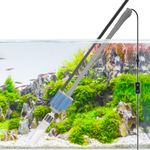 OKPOW Aquarium Water Gravel Vacuum Cleaner - Electric Fish Tank Cleaning Kit - Automic Adjustable Siphon Pump Hoover Filter Accessories for Sand Wash Remover Changer