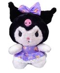 FUN4YOU Kuromi Melody Plush Toy - Kawaii Stuffed Doll for Kids, Girls & Boys - Soft Anime Girl Plush (25cm, Black) - Cute Stuffed Animal, Adorable Plushie, Cozy Toy, Gift for Girls