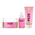 PLIX THE PLANT FIX Guava Powered Regime for Glowy Skin | Hydrating Cleanser | 10% Vitamin C Dewy Serum | Smoothie Moisturizer | Promotes Hydration & Skin Brightening| Glowing Skin in 1 Use