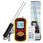 Grain Moisture Meter GM640 with Measuring Probe & Digital LCD Display | Portable Moisture Tester for Wheat, Rice, Corn, Pulses, Seeds & Grains | Rapid Digital Grain Moisture Analyzer