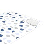 Encasa Homes Ironing Mat/Pad (120 x 70 cm) with 3mm Padding & Silicone Iron Rest for Steam Pressing on Tabletop or Bed - Heat Resistant, Portable, Quilting & Travel Blanket - Blue Moon