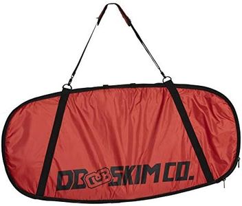 DB Skimboards Day Trip Skimboard Bag - Red, 46"x23", Skimboard Carrying Bag with Comfortable Shoulder Strap Durable Carrying Handle Internal Tie-Down Straps & Industrial Strength Zipper