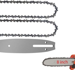 8 Inch Pole Saw Bar and Chain Combo, 8" Chainsaw Blade Replacement for Milwaukee 3004-20, for WORX WG349 WG349.9, for SKIL PS4563B-10, 8 Inch Chainsaw Chains for 90MOPX33 CL14333X, (3/8 043 33DL 3PCS)