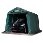 TOOLPORT 2,4x3,6m Heavy Duty Carport PVC approx. 550g/m² Tent Portable Garage Storage Shelter 100% waterproof in dark green
