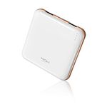 MOXNICE Power Bank Portable Phone Charger 10000mAh, Smaller and Lighter Battery Pack with 2 Outputs for iPhone, Samsung, Huawei and More (white)