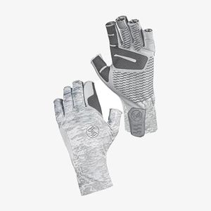 Buff Adult Aqua+ Water Gloves,Medium,Camo White